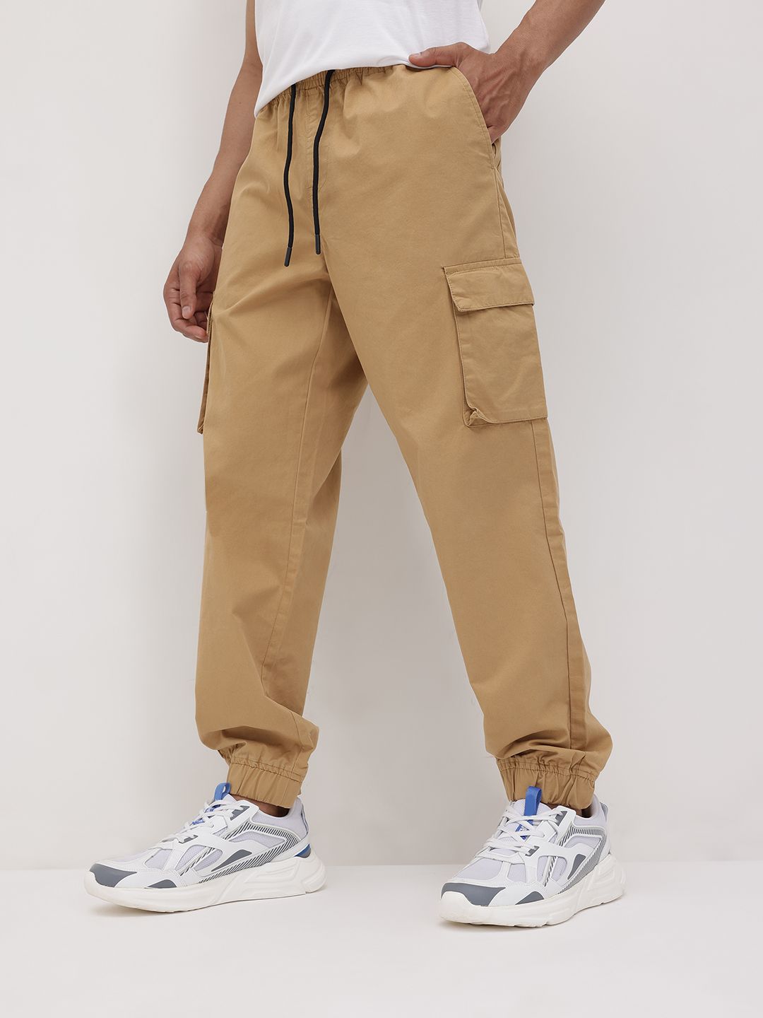 The Roadster Life Co. Men Pure Cotton Cargo Style Trousers-image-21