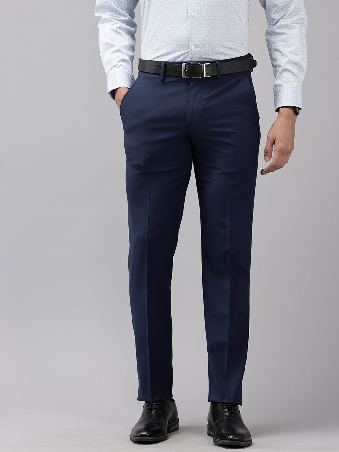 Van Heusen Men Slim Fit Formal Trousers-picture-27