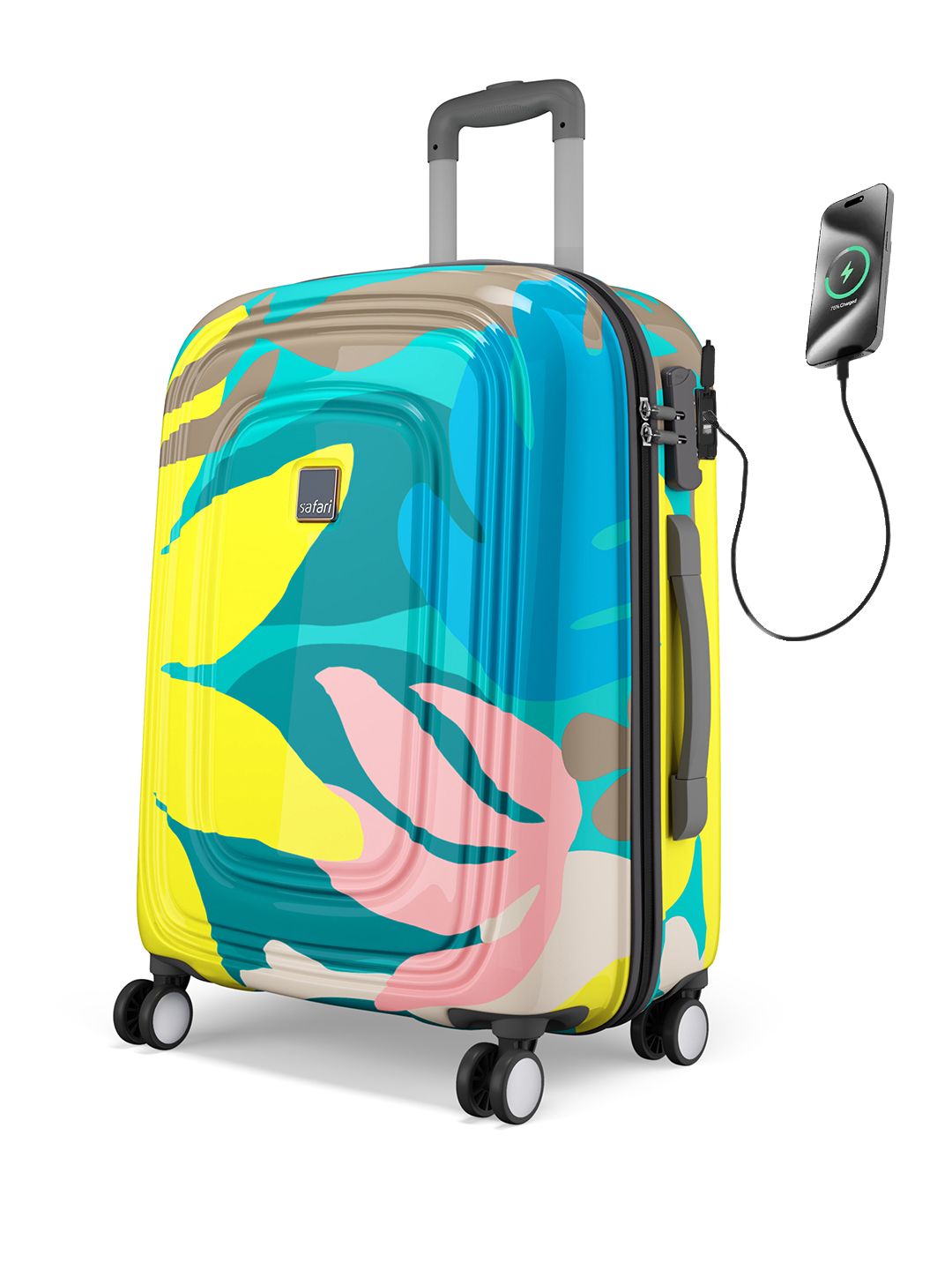 Safari Aurum Large Hard Trolley Suitcase with USB Charging Port - 141 Litres-image-24