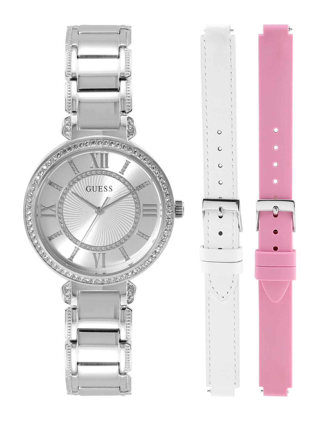 GUESS Women Dial & Stainless Steel Bracelet Style Straps Analogue Watch - GW0588L2-picture-52