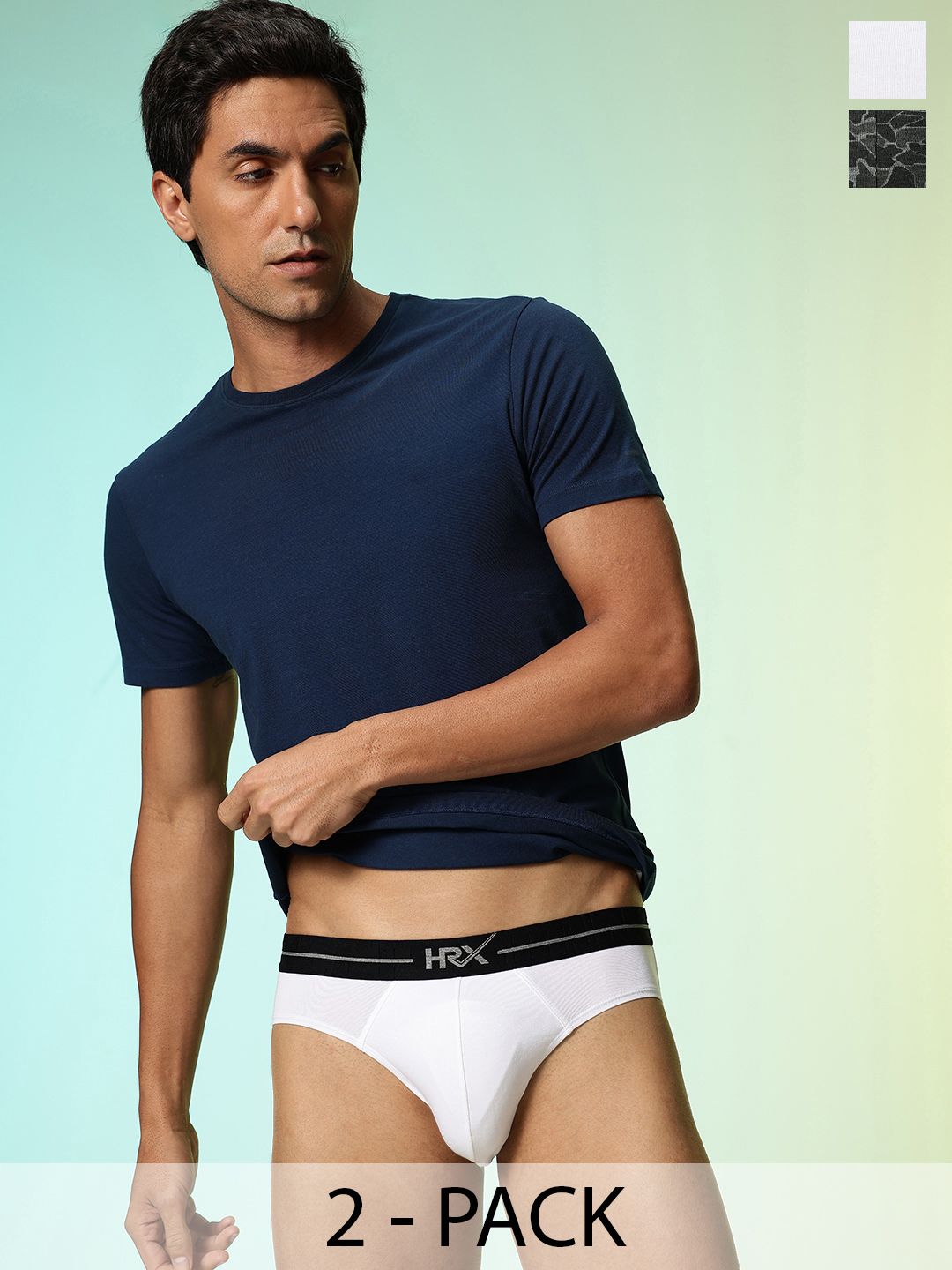 HRX by Hrithik Roshan Men Pack Of 2 Anti-Microbial Printed Briefs HRX_SS25_M_BRF_CS2_002_D-image-39