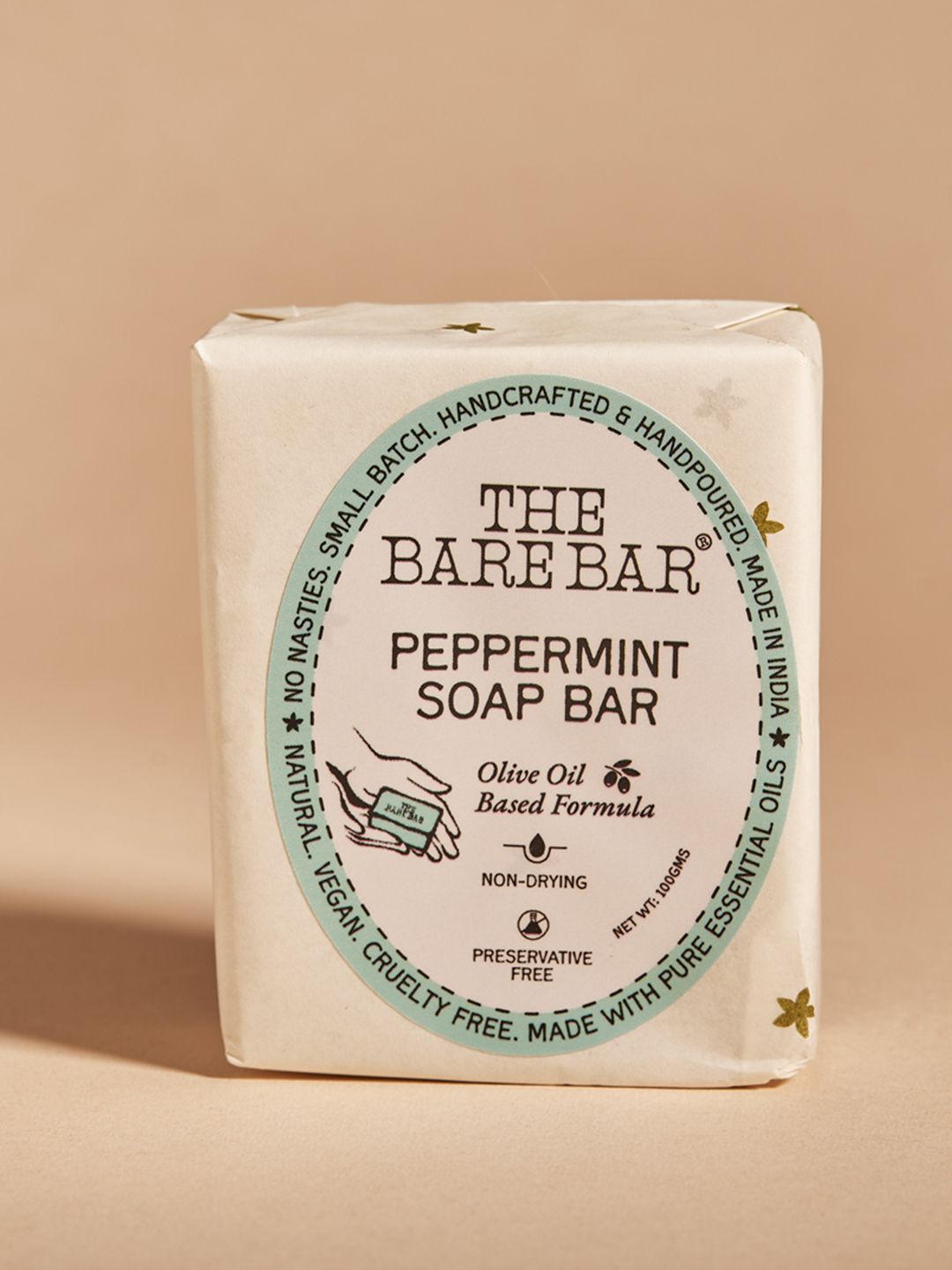 The Bare Bar Non-Drying Peppermint Soap Bar - 100g-picture-37