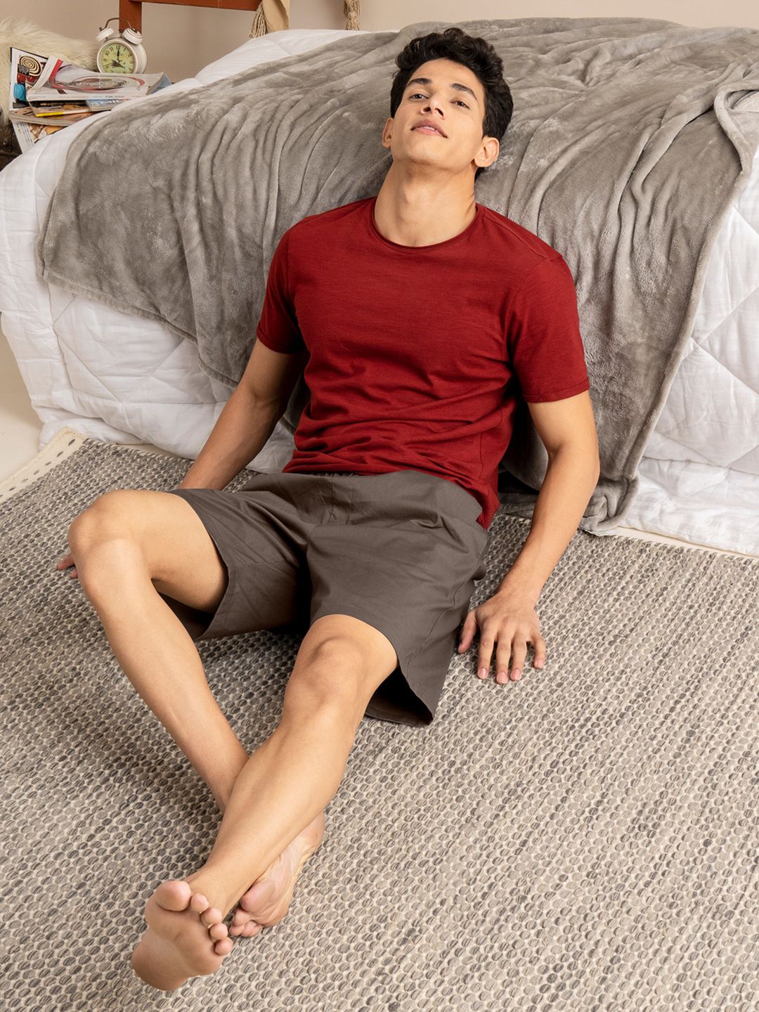 DAMENSCH Men Pure Cotton Ultra-Light Lounge Shorts-picture-37