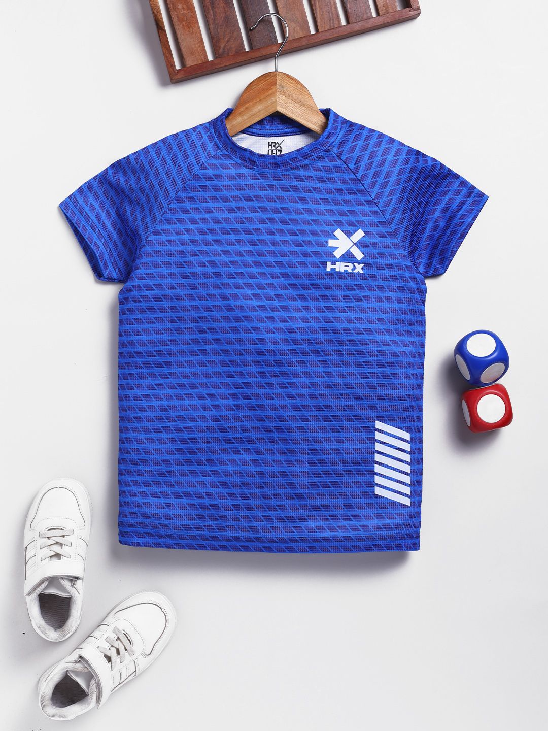 HRX by Hrithik Roshan Boys Brand Logo Printed Rapid Dry Sports T-shirt-picture-57