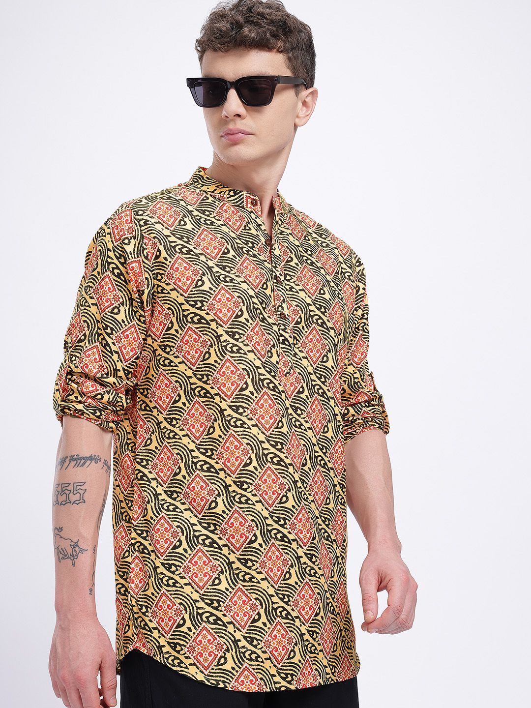 Anouk Rustic Men Ethnic Motifs Printed Kurta-picture-39