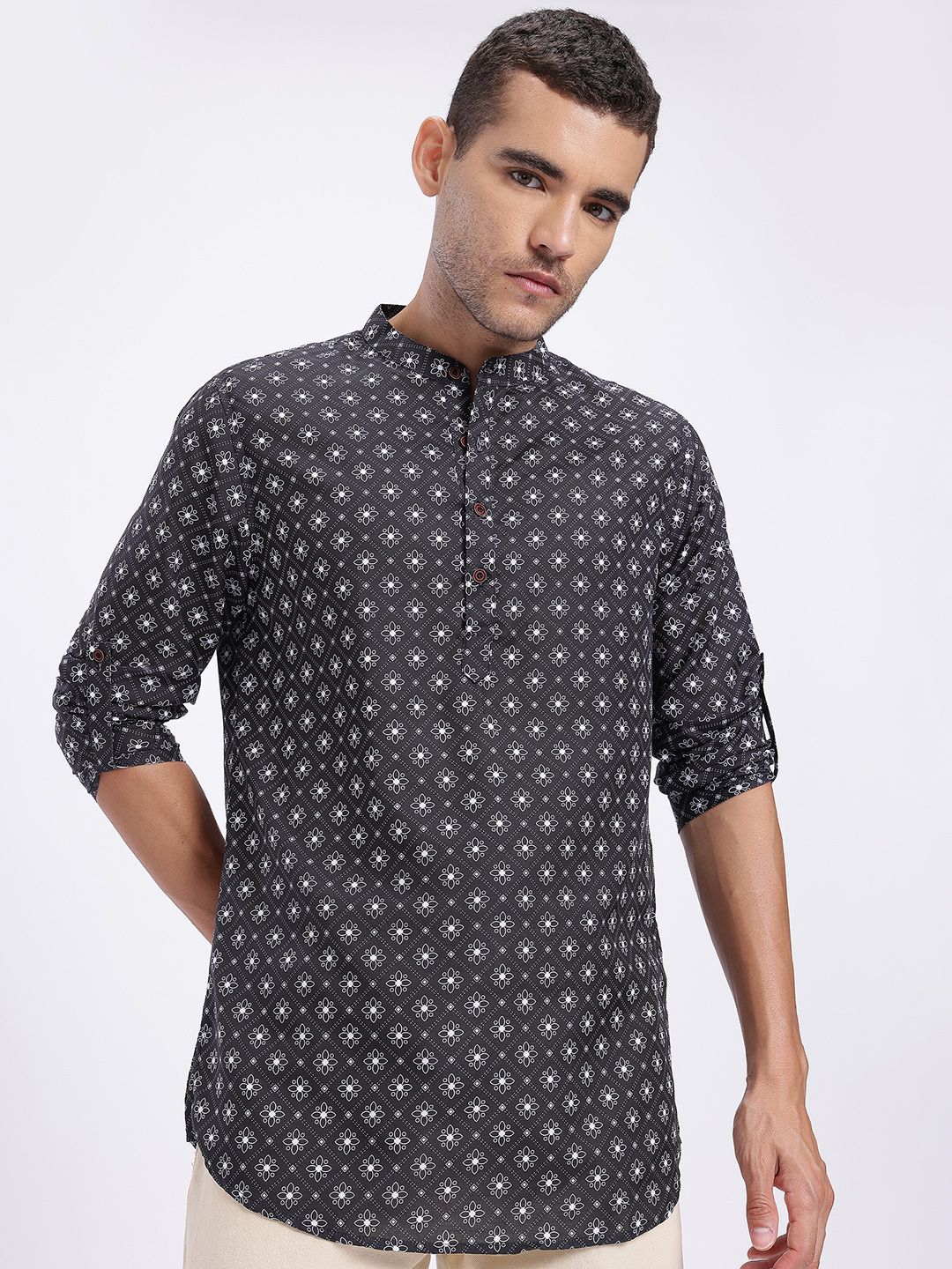 Anouk Rustic Men Ethnic Motifs Printed Kurta-picture-28