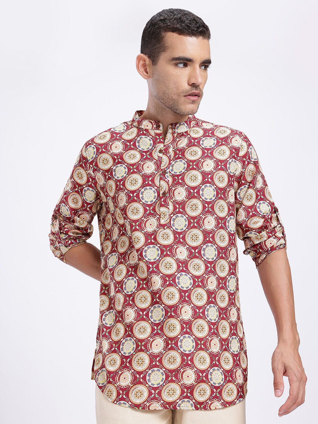 Anouk Rustic Men Ethnic Motifs Printed Kurta-picture-38