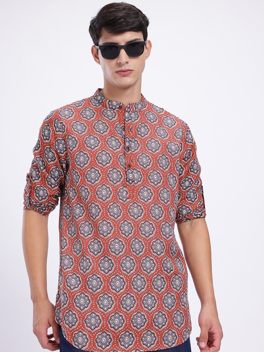 Anouk Rustic Men Ethnic Motifs Printed Kurta-picture-22