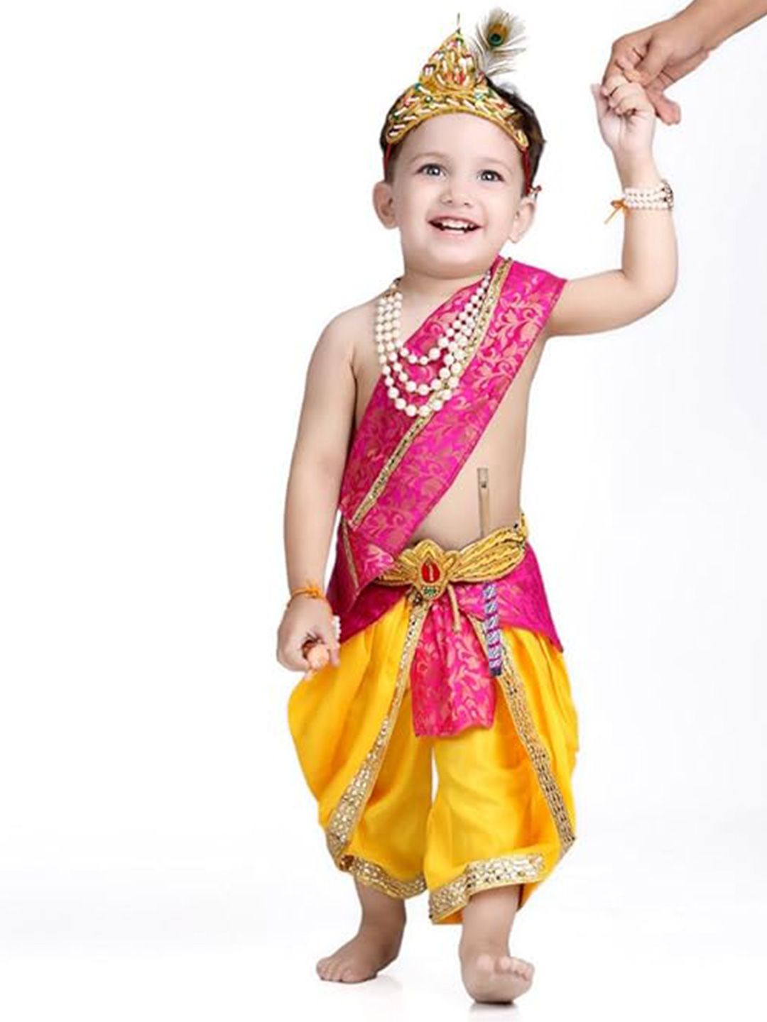 itsmycostume Infant Boys Woven Design Janamashtm Dress-picture-24