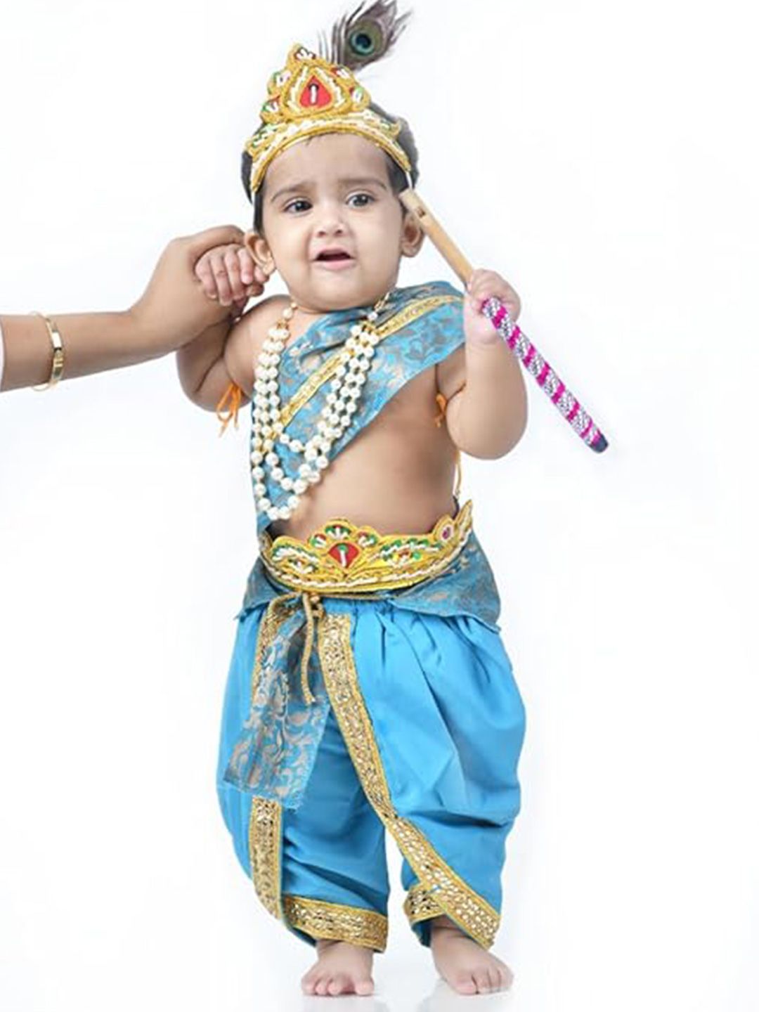 itsmycostume Infant Boys Woven Design Janamashtm Dress-picture-37