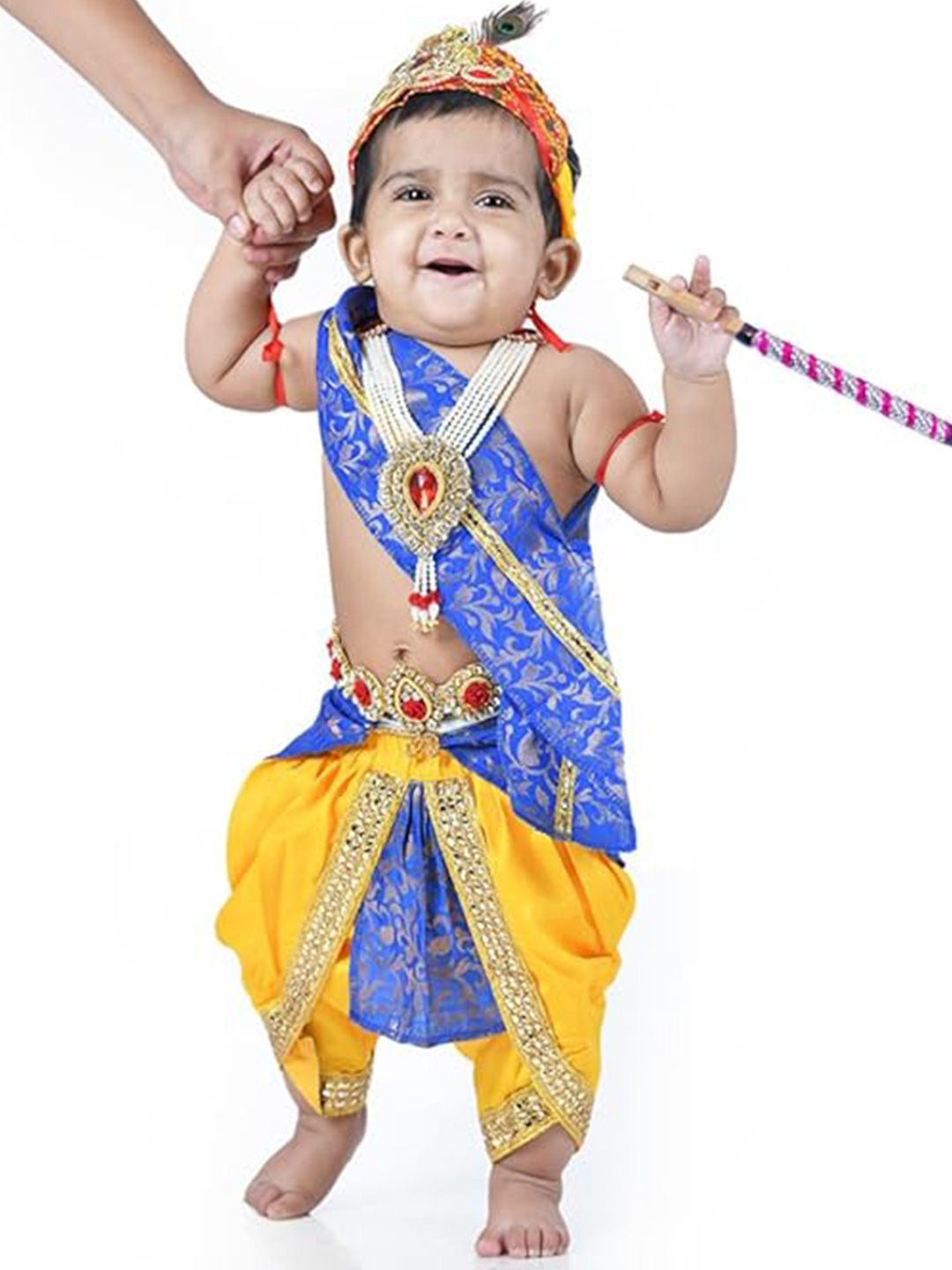 itsmycostume Infant Boys Woven Design Janamashtm Dress-picture-42