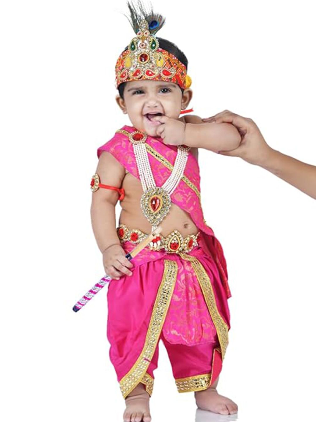 itsmycostume Infant Boys Woven Design Janamashtm Dress-picture-18