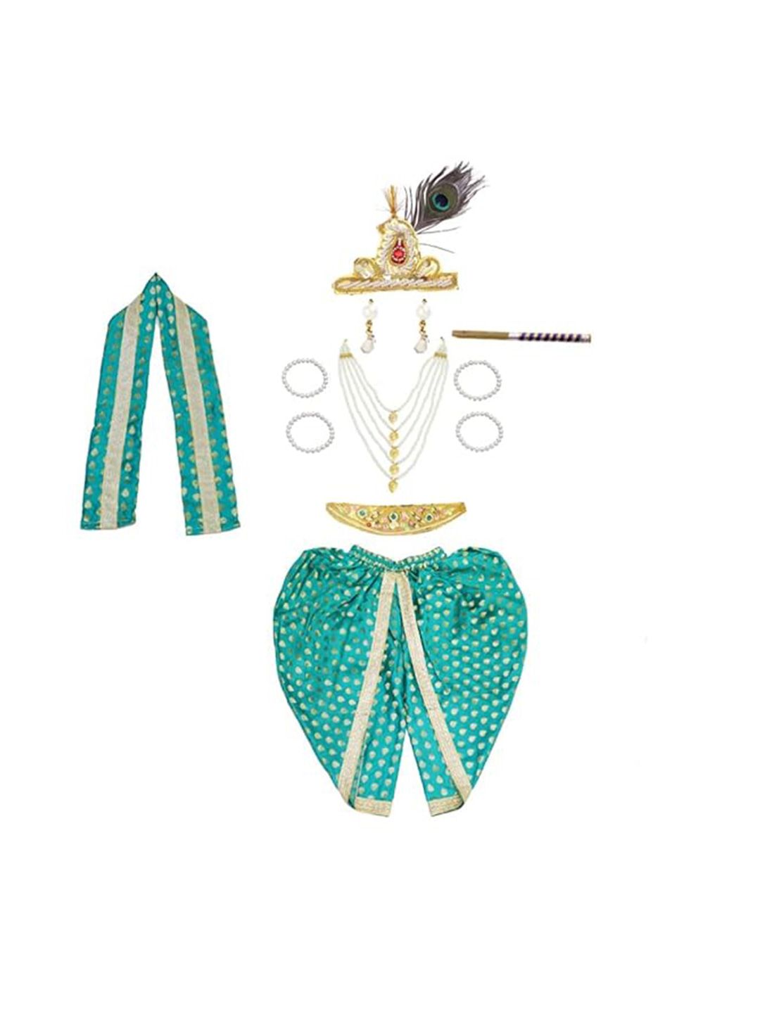 itsmycostume Infant Boys Woven Design Janamashtm Dress-picture-51