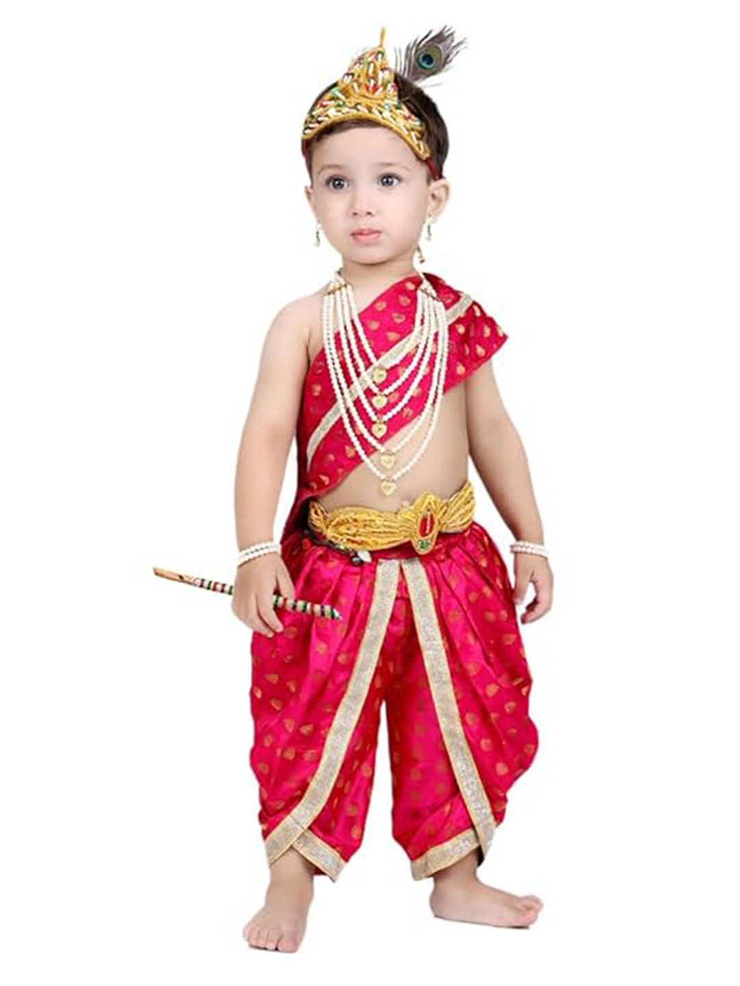 itsmycostume Infant Boys Woven Design Janamashtm Dress-picture-23