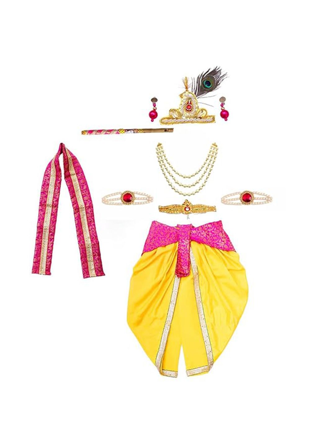 itsmycostume Infant Boys Woven Design Janamashtm Dress-picture-38