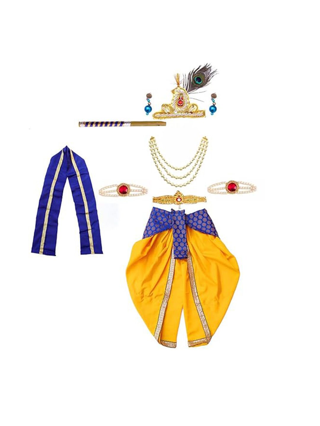 itsmycostume Infant Boys Woven Design Janamashtm Dress-picture-20