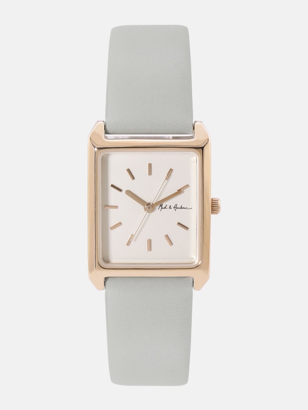 Mast & Harbour Unisex Brass Dial & Leather Straps Analogue Watch-picture-30