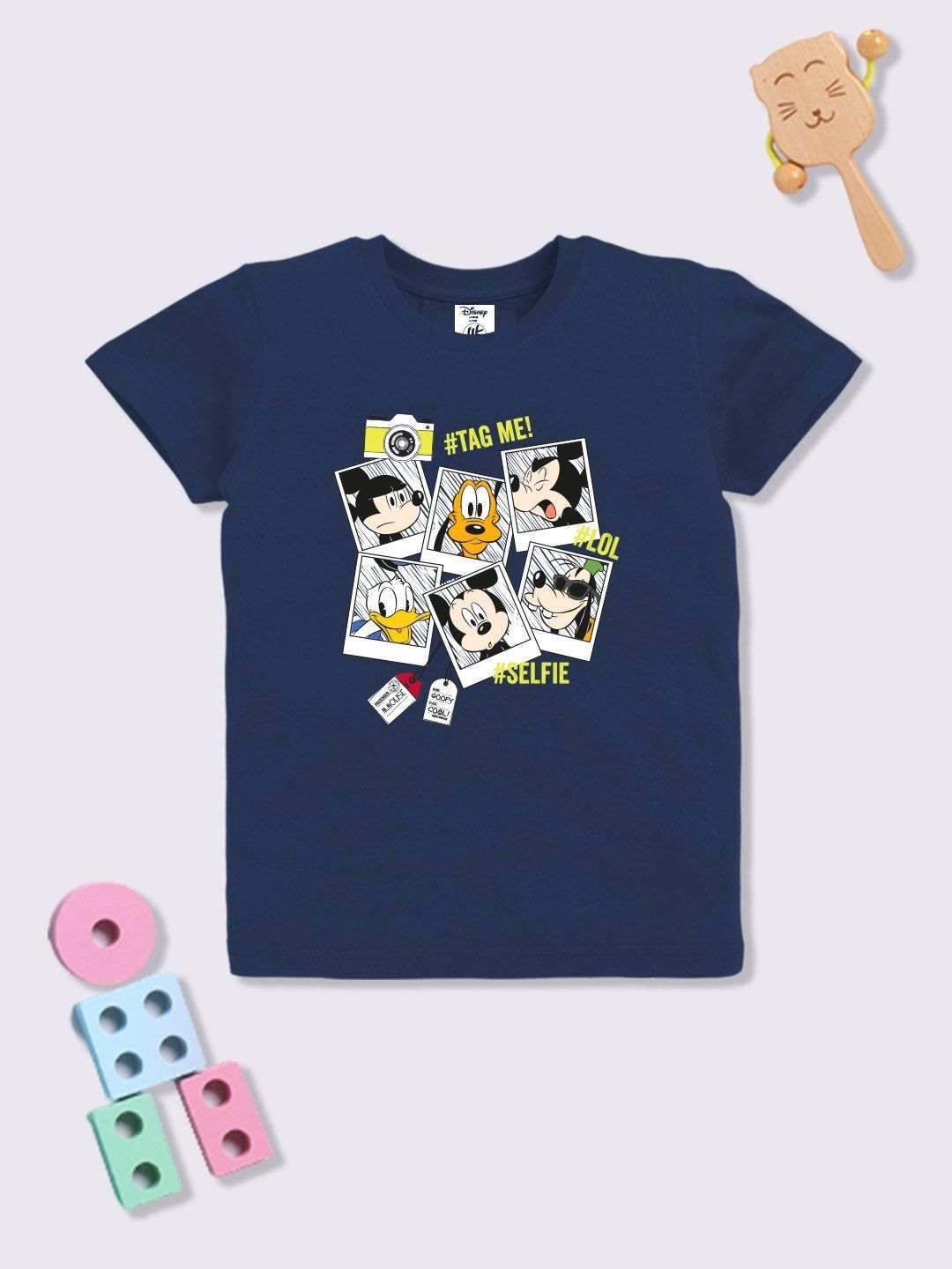 YK Disney Boys Mickey Mouse Printed T-shirt-image-47
