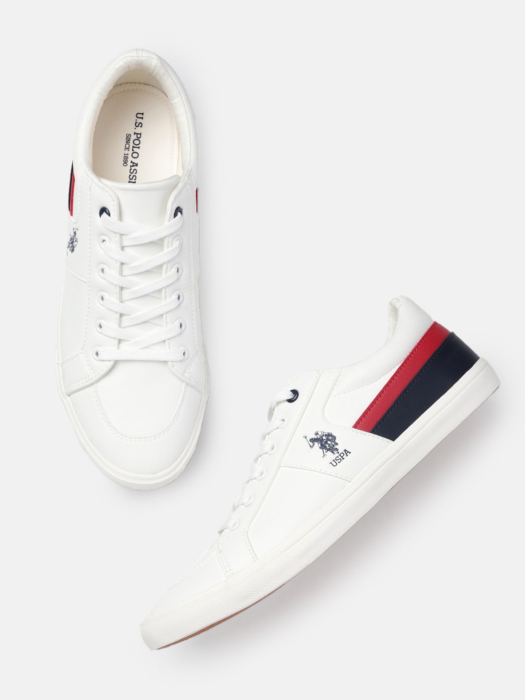 U.S. Polo Assn. Men Colourblocked PU Sneakers-picture-27