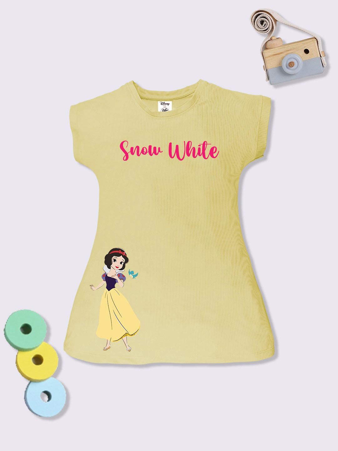 YK Disney Snow White Printed A-Line Dress-image-0
