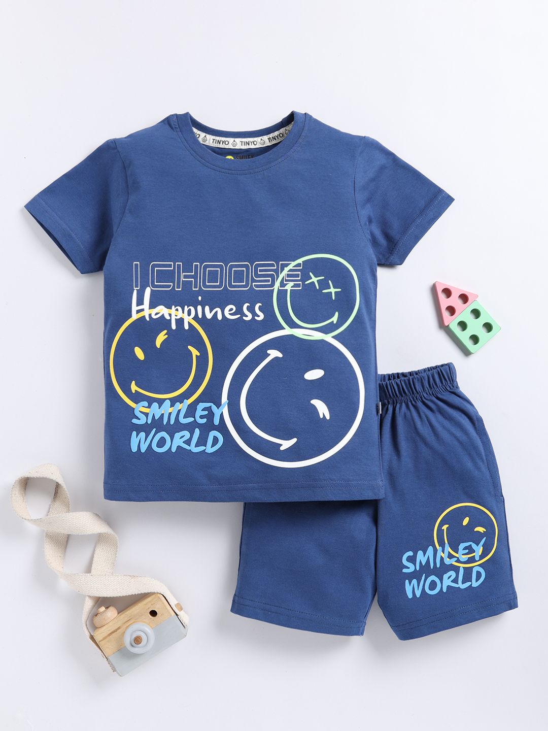 YK X Tinyo Boys Conversational Printed Pure Cotton Clothing Set-picture-38