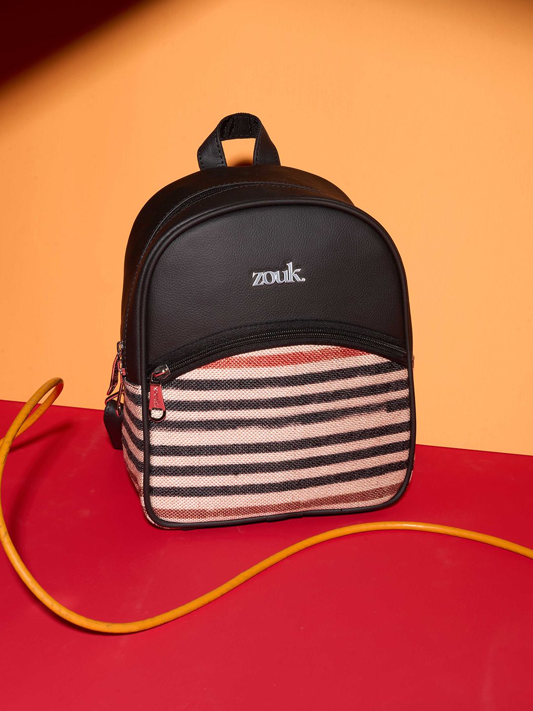 Alt by Zouk Unisex Qutub Stripes Mini Backpack