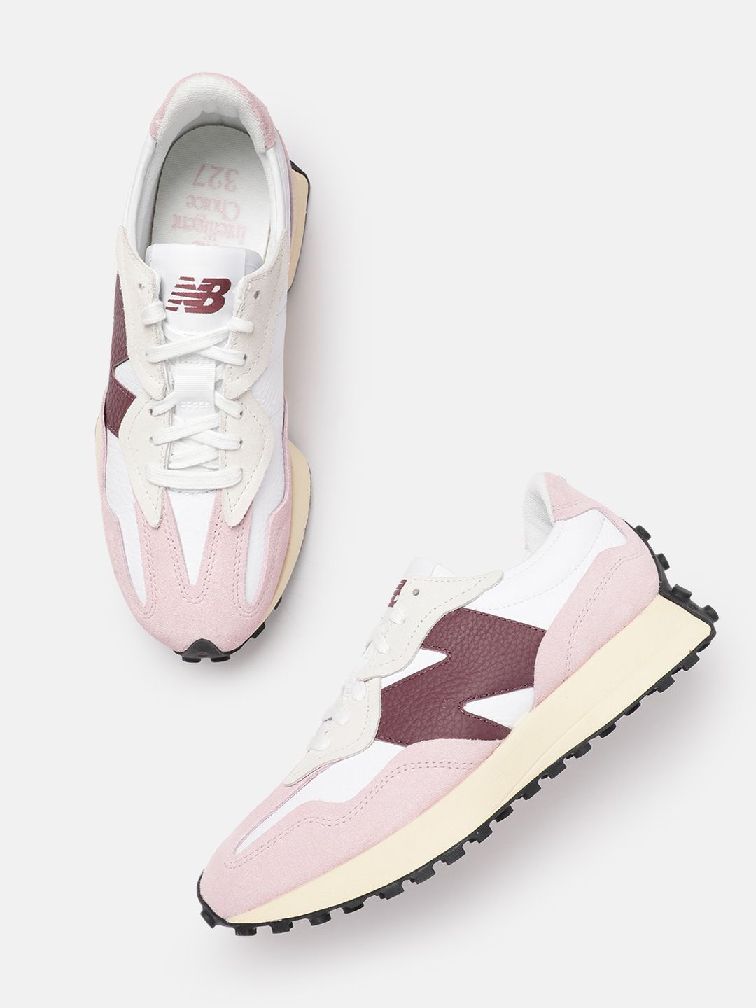 New Balance Unisex 327 Colourblocked Suede Sneakers-picture-41