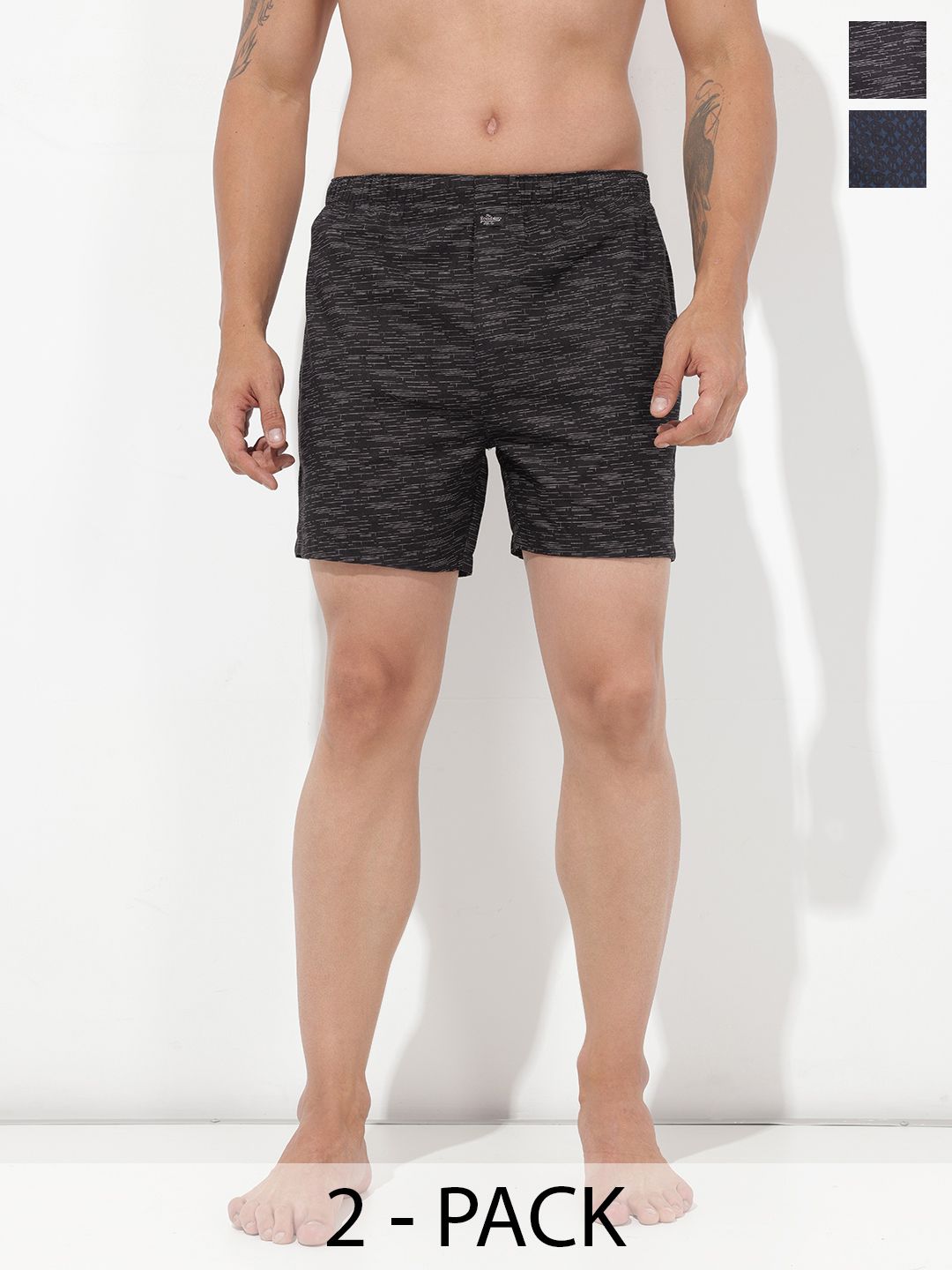 The Roadster Life Co. Pack Of 2 Printed Pure Cotton Boxers-picture-19