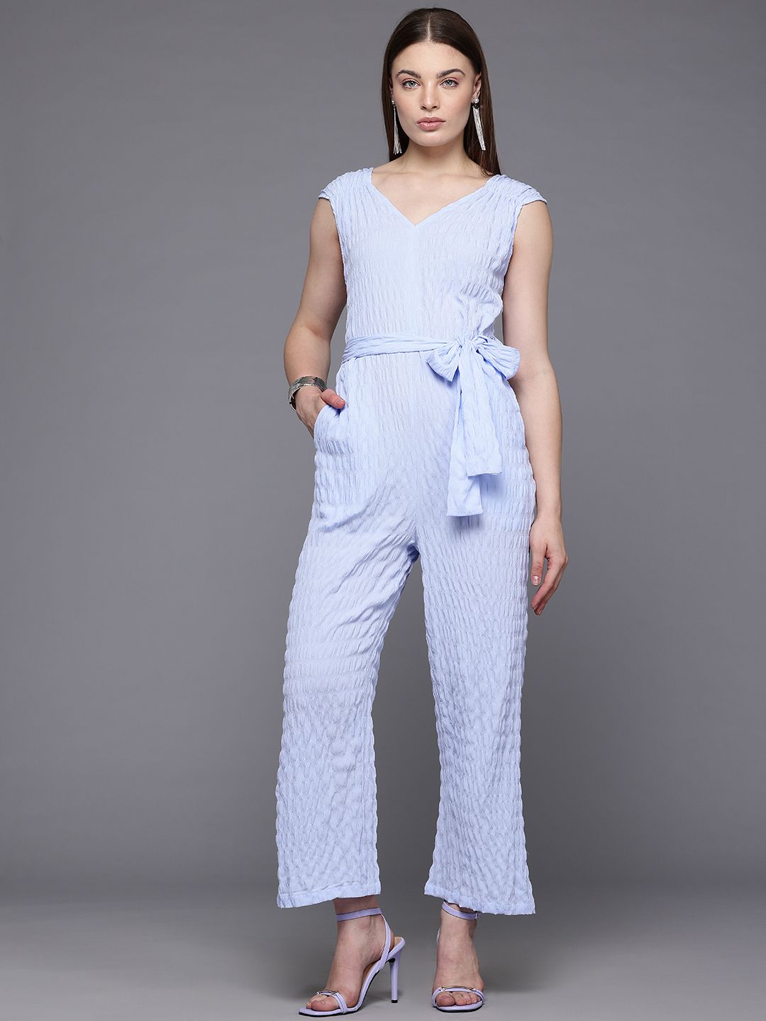 Freehand by The Indian Garage Co Textured Basic Jumpsuit-picture-28