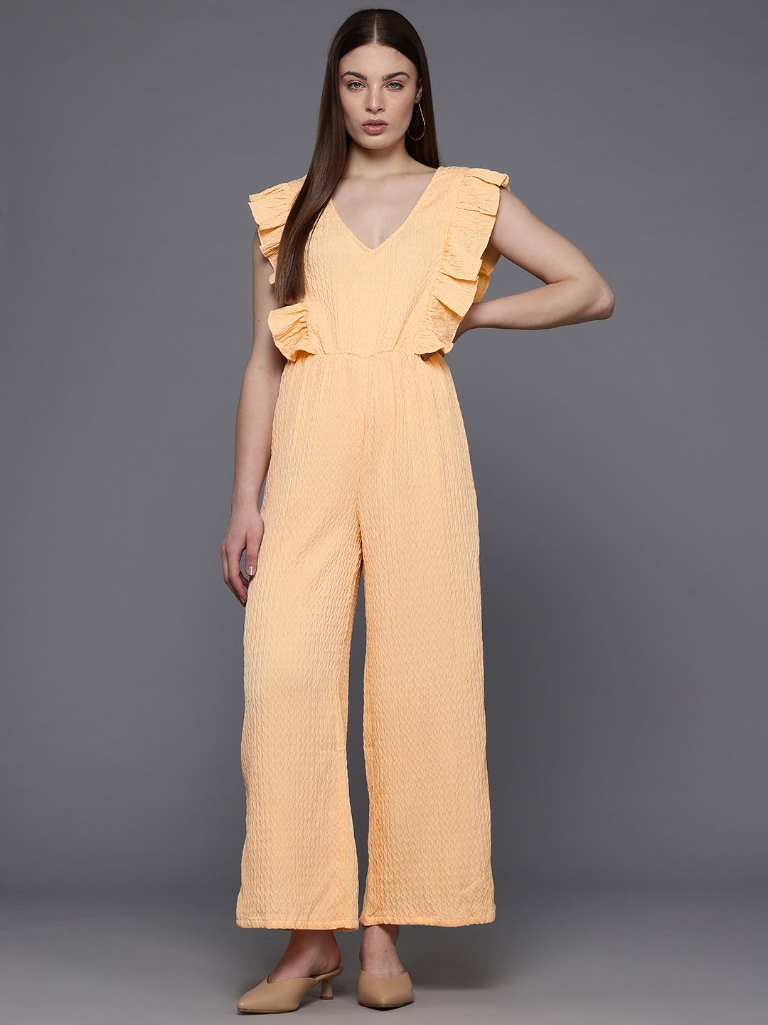 Freehand by The Indian Garage Co Basic Jumpsuit with Ruffles-picture-25