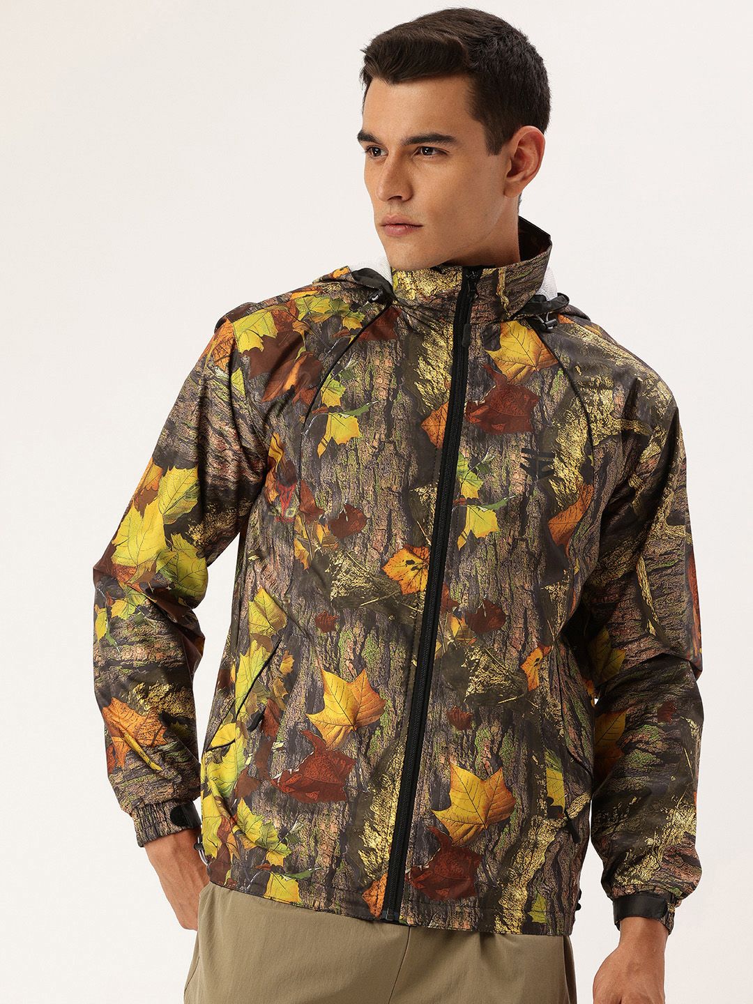 FIFTY TWO Printed Hooded Rain Jacket-picture-52
