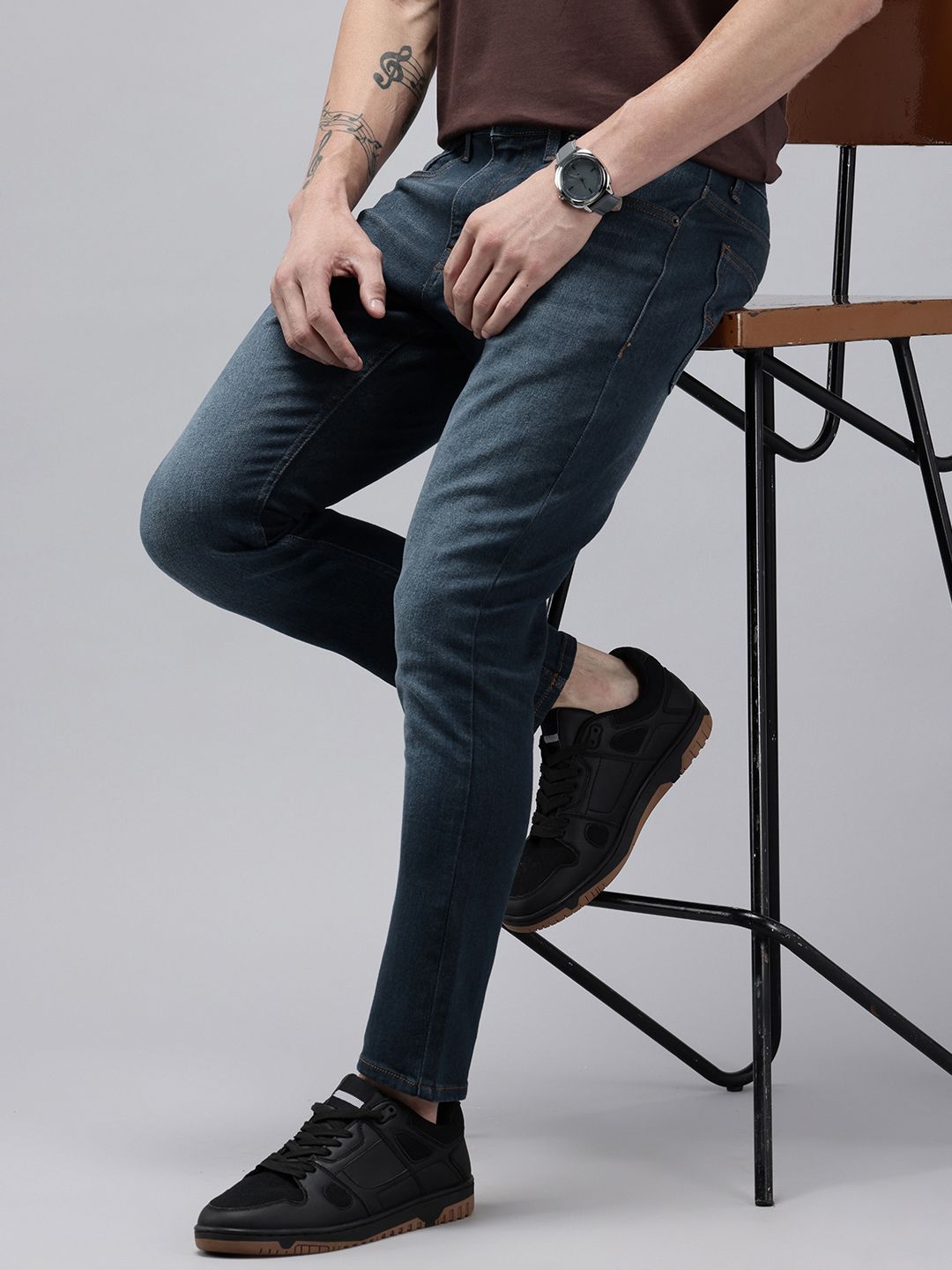 U.S. Polo Assn. Denim Co. Men Henry Skinny Fit Mid-Rise Light Fade Stretchable Jeans-picture-28
