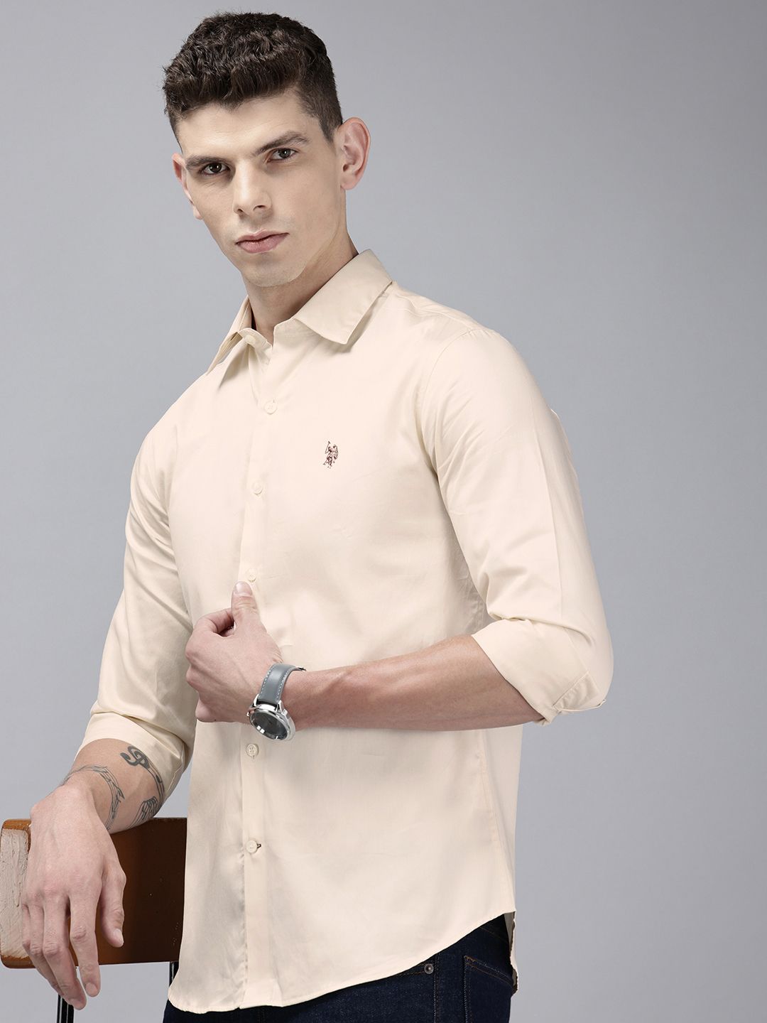 U.S. Polo Assn. Pure Cotton Tailored Fit Casual Shirt-picture-40