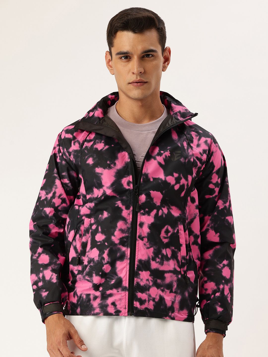 FIFTY TWO Printed Hooded Rain Jacket-picture-52