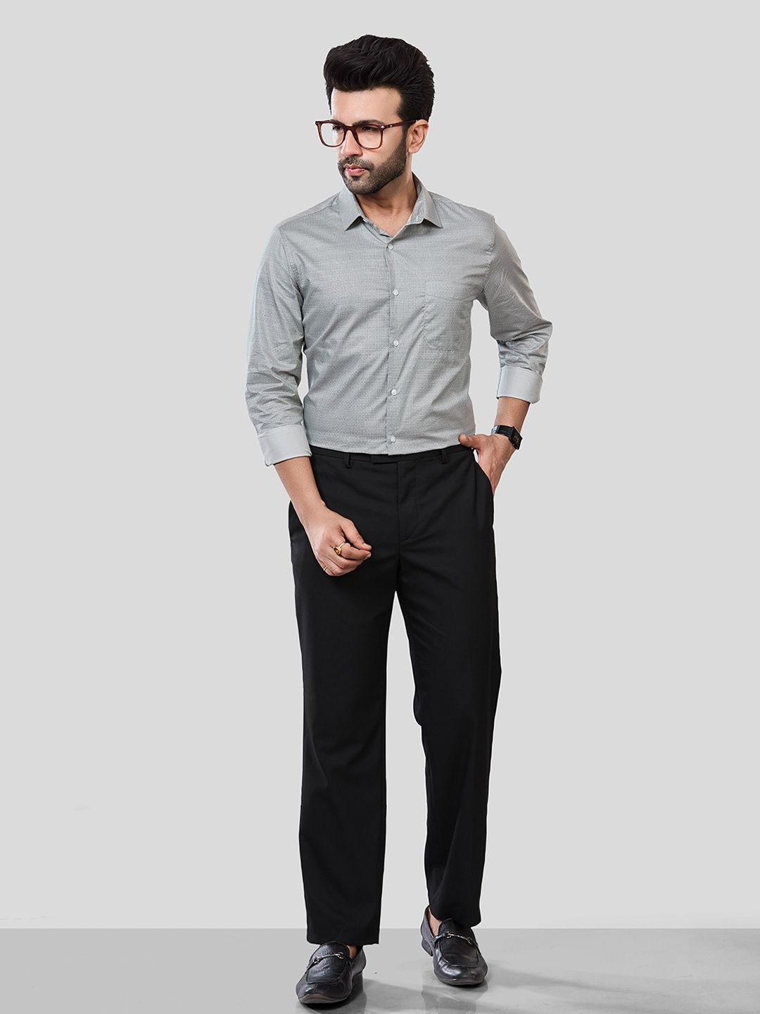 JONESBURG Slim Fit Pure Cotton Formal Shirt-picture-49