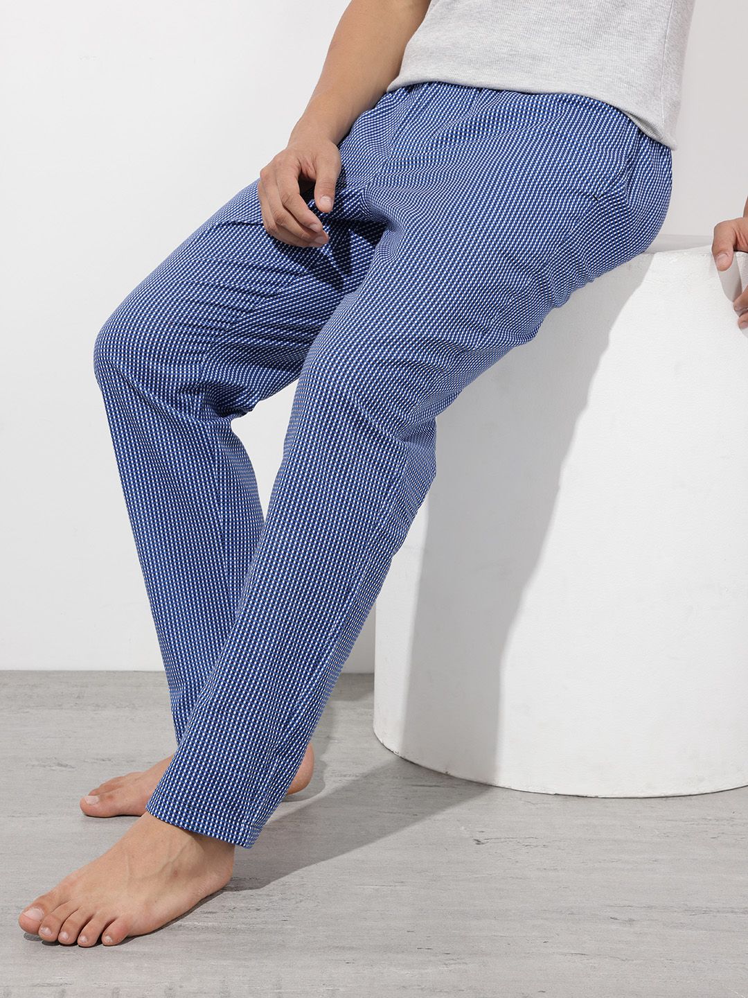 The Roadster Lifestyle Co. Men Checked Lounge Pants-picture-22