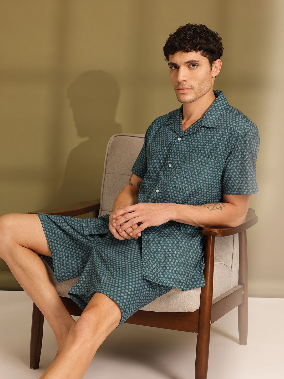 ETC Men Printed Pure Cotton Night Suit-picture-28