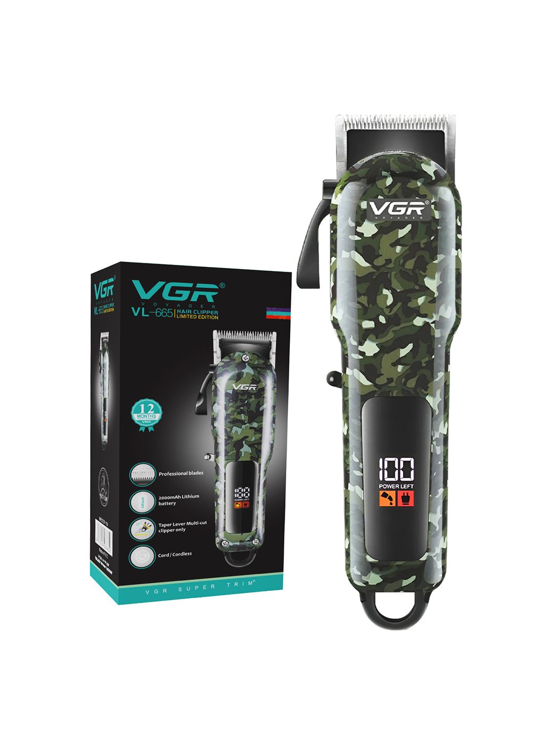 VGR Limited Edition Hair Clipper VL-665-picture-12