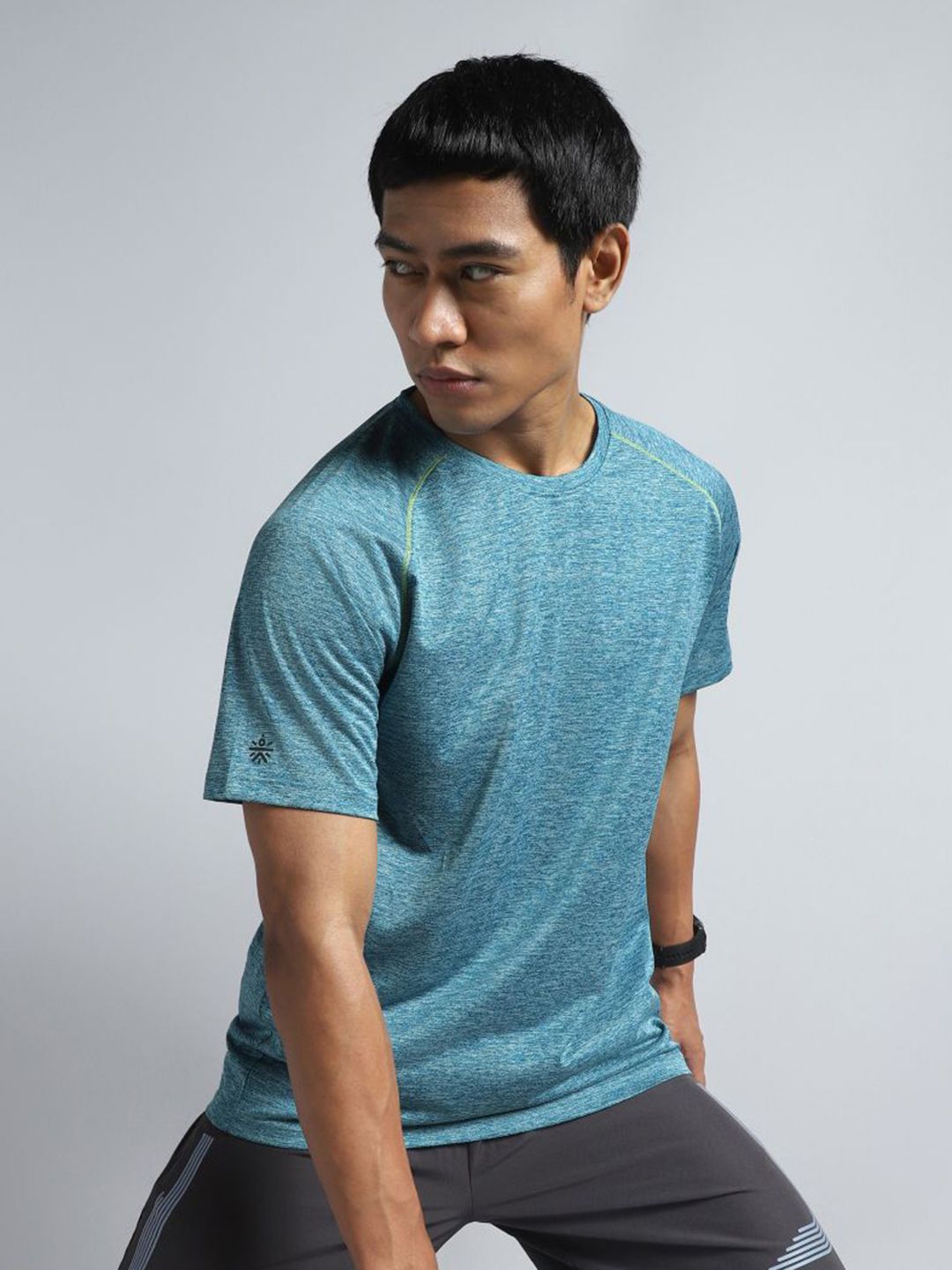 CULT Men Blue Training Sculpted T-shirt-picture-26