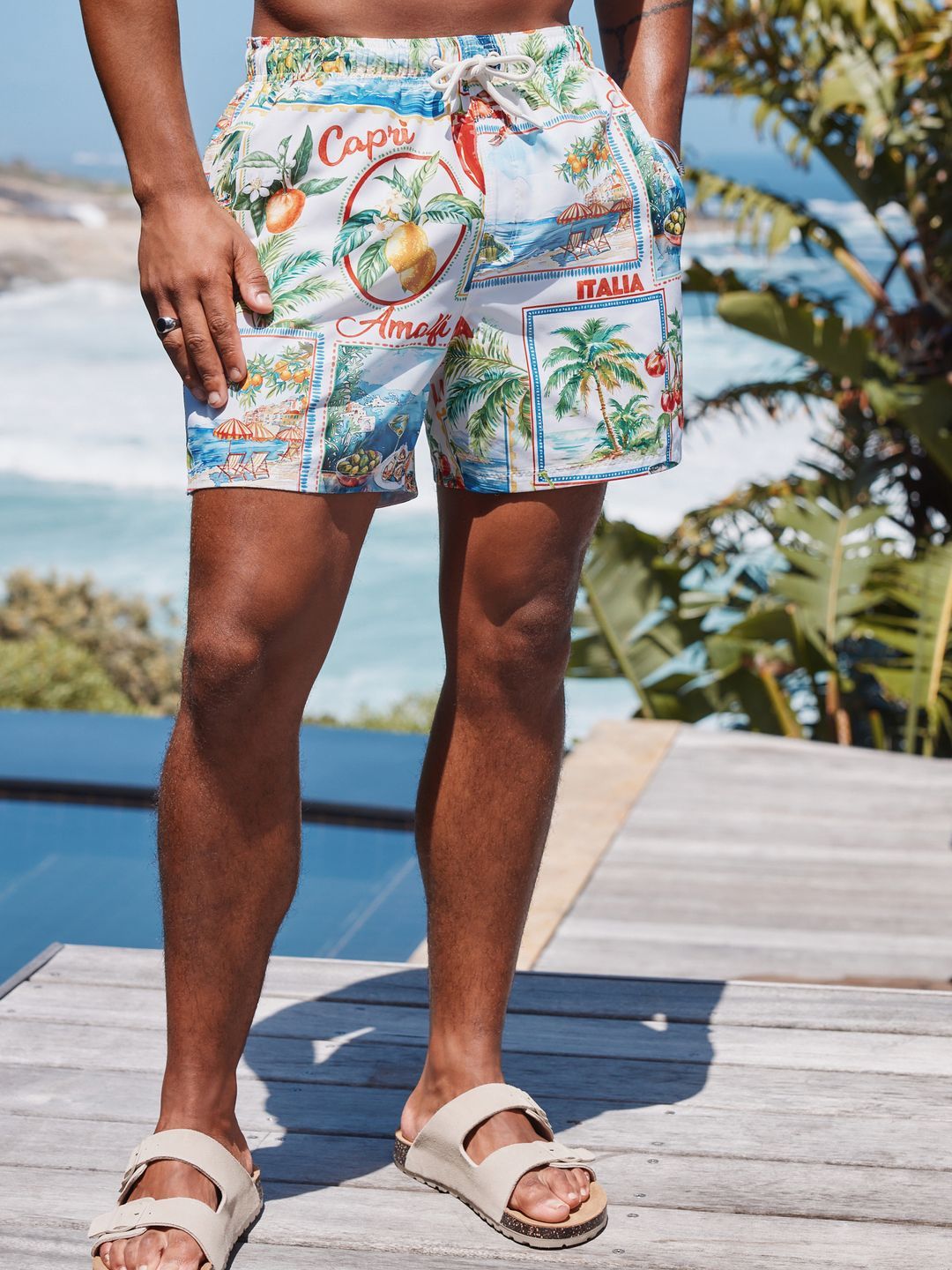 NEXT Men Conversational Printed Swim Bottoms-image-20