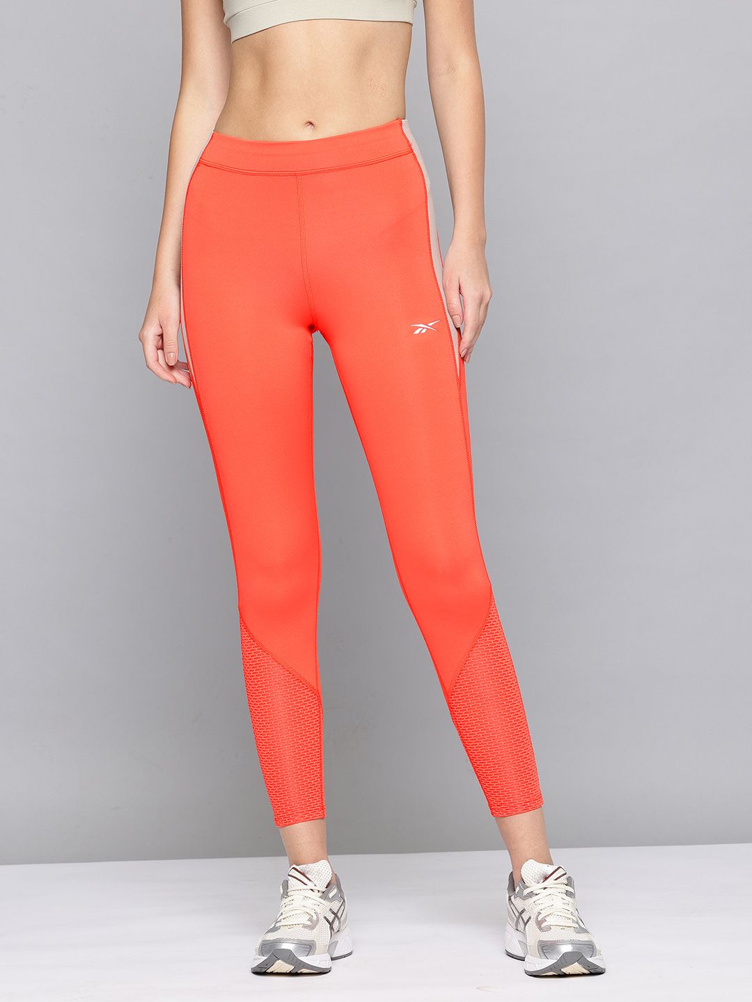 Reebok Women Contrast Waistband Running Vector Cropped Tights-picture-17