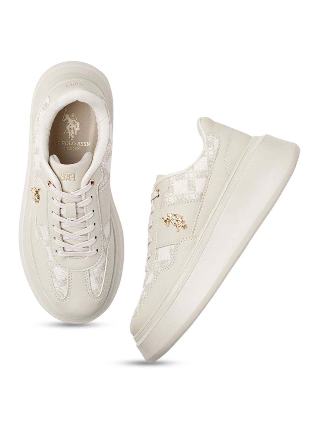 U.S. Polo Assn. Women PU Sneakers-image-42