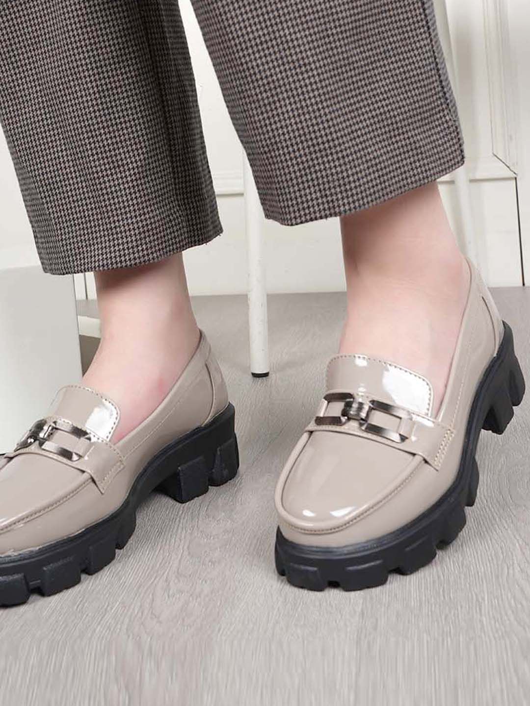 DressBerry Women Patent Leather Boat Casual Shoes-picture-17