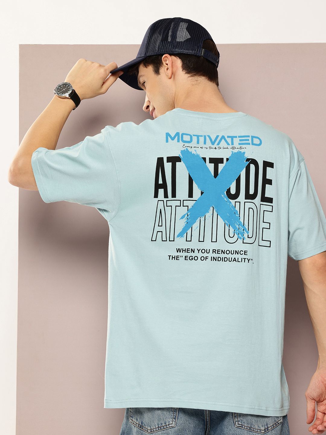 FROSEN FOX Typography Printed Drop-Shoulder Sleeves Boxy T-shirt-picture-24