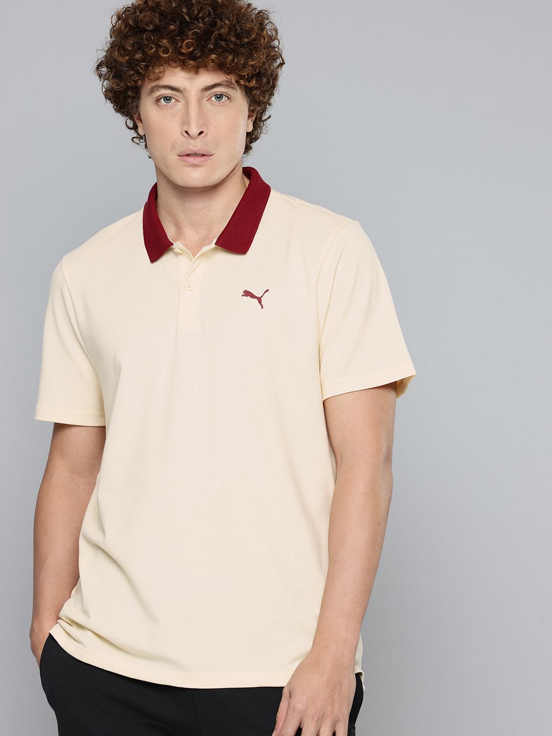 Puma ESS ELEVATED Polo Collar Slim Fit T-shirt