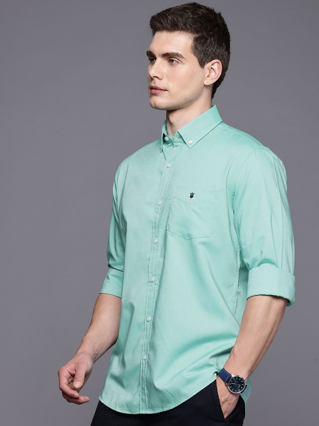 Louis Philippe Sport Slim Fit Pure Cotton Casual Shirt