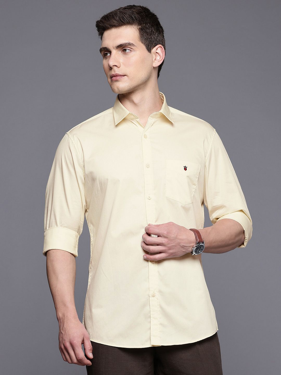 Louis Philippe Sport Pure Cotton Slim Fit Casual Shirt-picture-10