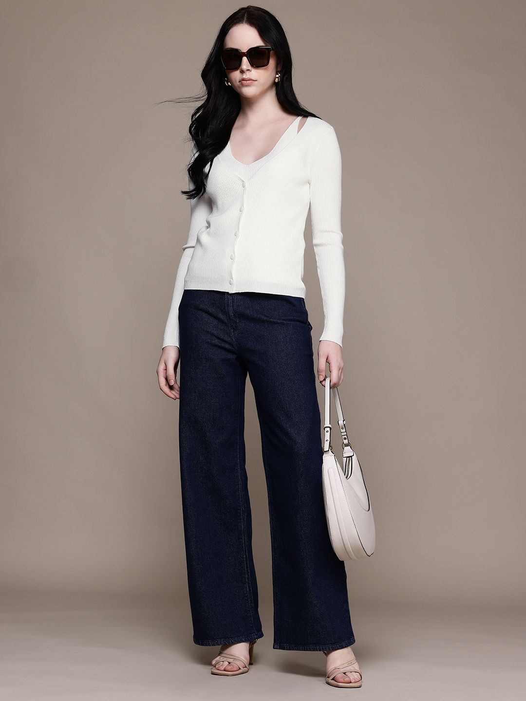 MANGO Attached Neck Ribbed Cardigan-picture-16