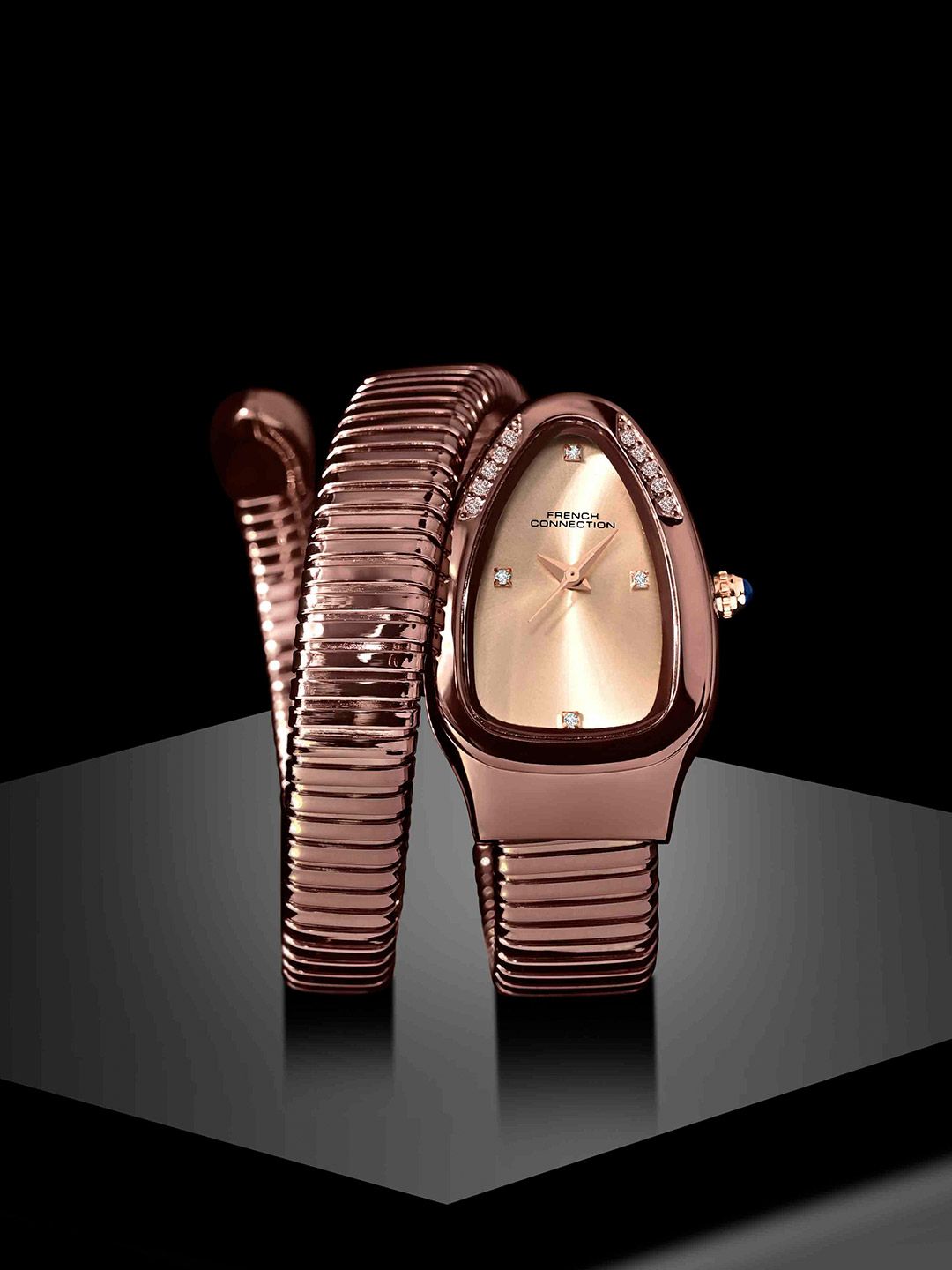 French Connection Women Embellished Dial & Wrap Around Straps Analogue Watch FCN0132BRM-image-34