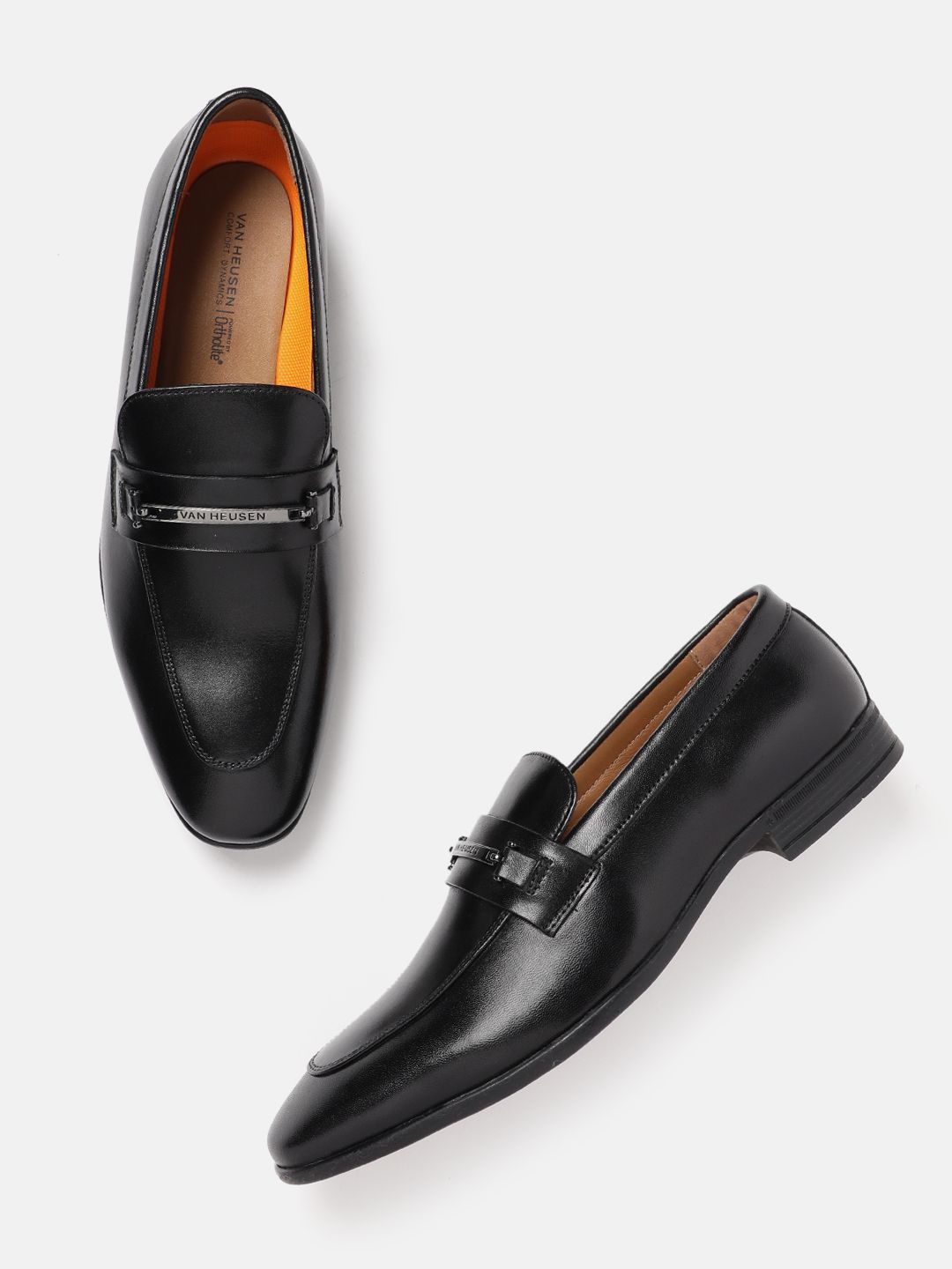 Van Heusen Men Leather Formal Horsebit Loafers-picture-39